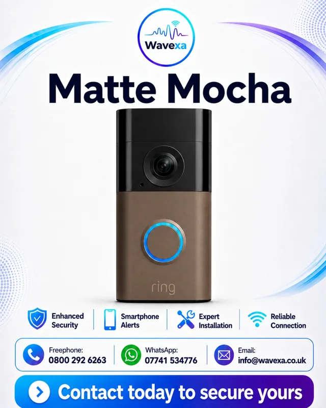 Ring doorbell product artwork in Matte Mocha